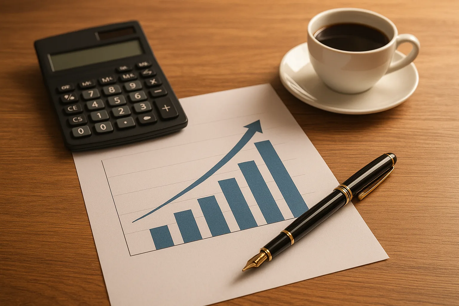 2026년 IRP 세액공제 한도 상향에 따른 연금 자산 증가를 나타내는 금융 서류와 상승 차트