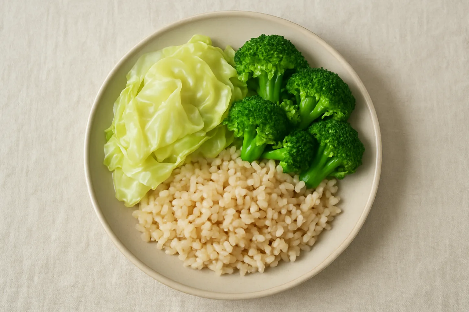 역류성 식도염 완화에 도움을 주는 양배추와 삶은 채소 위주의 시니어 식단