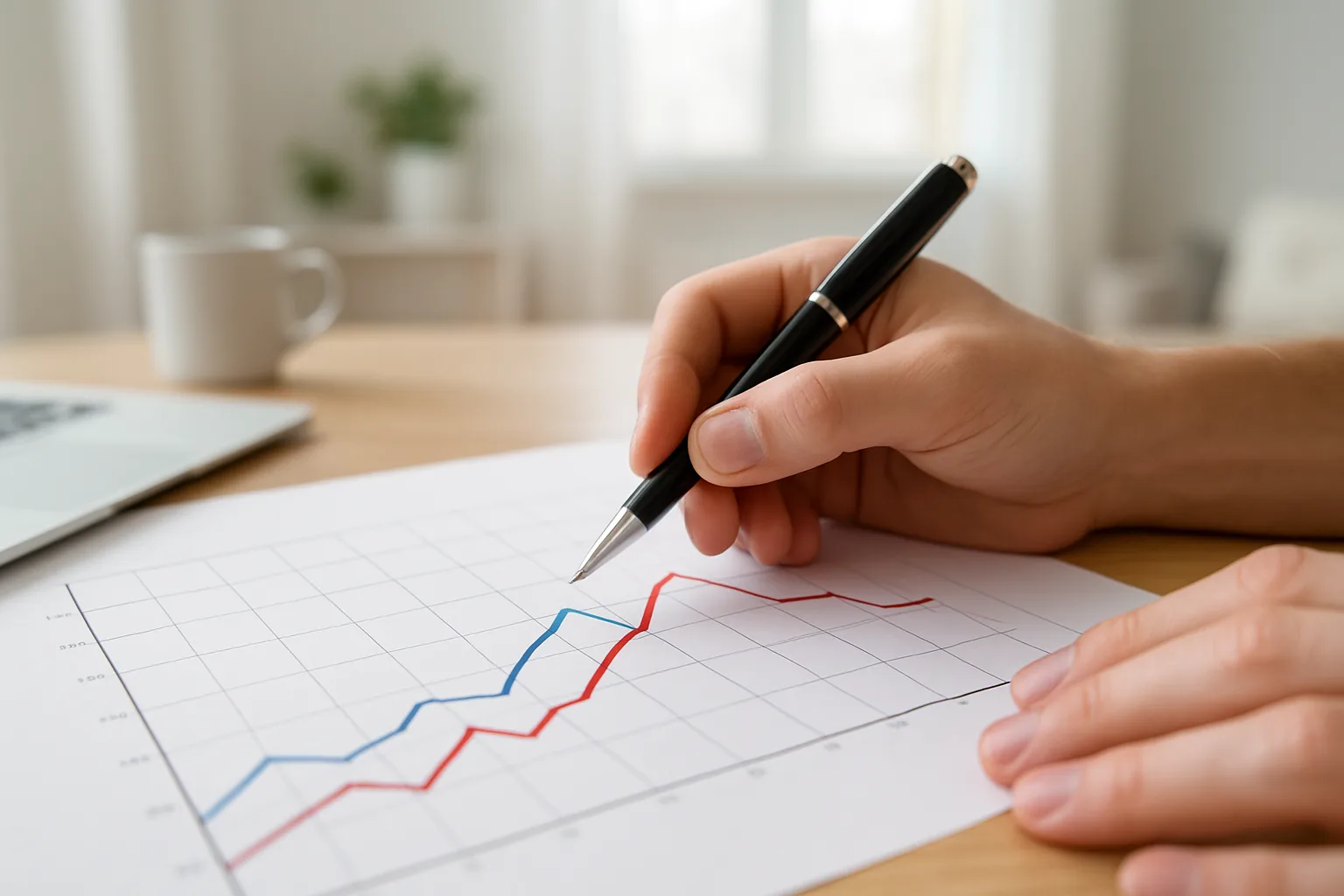 정상 수령액과 조기 수령액의 누적 총액 교차점을 나타내는 그래프 설명