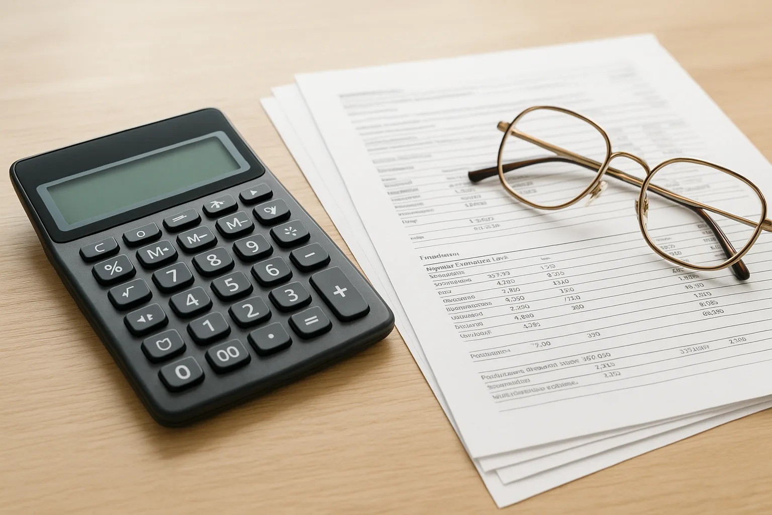 은퇴 후 건강보험료와 자동차 재산 산정을 위한 재무 설계 서류와 계산기