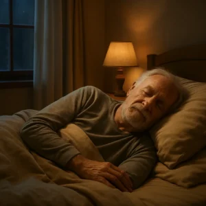 밤마다 화장실 가는 전립선 비대증: 2026년 최신 관리법과 방광 건강에 좋은 음식 야간뇨 증상 없이 편안하고 깊은 수면을 취하고 있는 중장년 남성의 평온한 침실 풍경입니다.